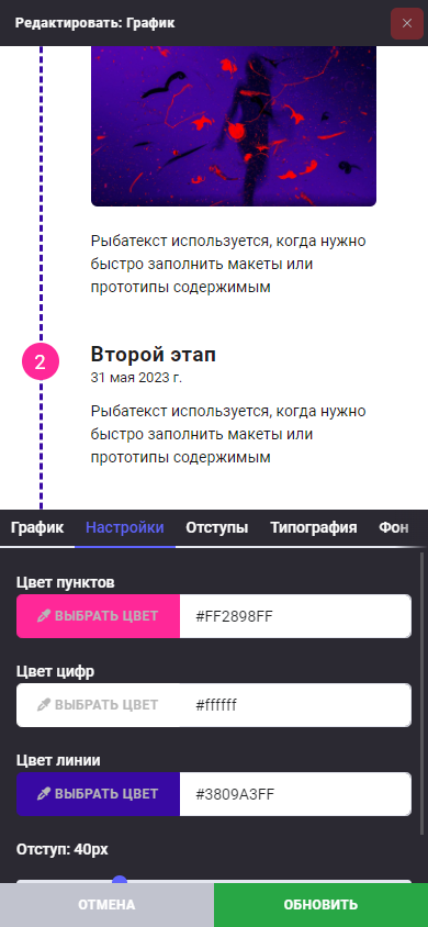 Блок: График